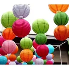 Kit 10/20 Balão Oriental Japonês De Papel Para Festa 15cm 20cm 25cm 30cm