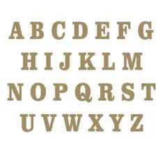 8 Letras Mdf Cru 12cm Altura Promoção