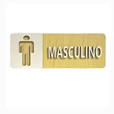 Placa Banheiro Wc Masculino 9x25