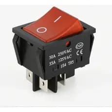 Botão Interruptor Gangorra On Off 4 Pinos 30a 250v Chave