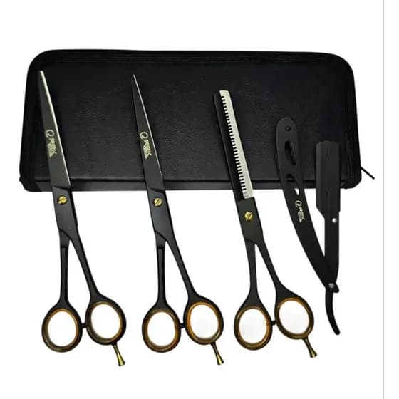 Kit Tesouras Profissional 7.0 Polegadas para Cabeleireiro e barberiro