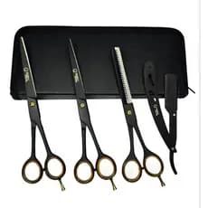 Kit Tesouras Profissional 7.0 Polegadas para Cabeleireiro e barberiro