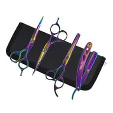 Kit 3 Tesouras Profissionais 1 Navalha P Cabeleireiro e Barbeiro Orignal