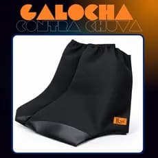 Galocha Masculina PVC Impermeável Bota chuva proteção moto motoboy motoqueiro
