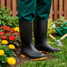 Bota para Chuva Motoqueiro Motoboy Impermeável Cano Longo Limpeza Faxina