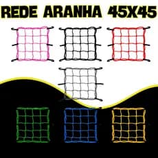 Rede Elástica Aranha Moto Capacete 45cm X 45cm Bagageiro prender traseira