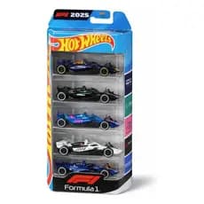 Hot Wheels Pack Colecionavel Formula 1 5 Carrinhos 2025 - Mattel Jnl11