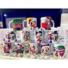 Caneca Personalizada de natal com mini panetone colocamos foto e nome