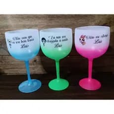 KIT 3 TAÇAS GIN DEGRADE MENINAS SUPER PODEROSAS