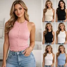 Regata Tricot Modal Moda Feminina