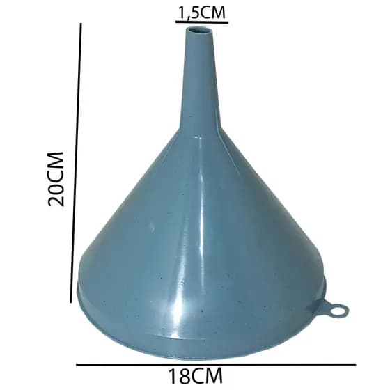 Funil Plástico Para Uso Doméstico G 20cm Cores Sortidos Varias cores
