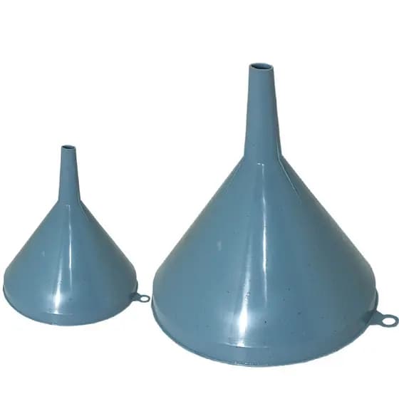 Kit 2 Funil Plástico Para Uso Doméstico P,G  14 e 20 Cm Varias cores