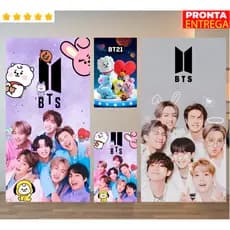 Toalha de Banho e Rosto/Mão Kpop BTS BT21 Army Praia Piscina Felpa Estampada
