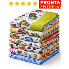 Pano de Prato Premium Grosso Algodão Copa Atoalhado Alta Absorção 40x65cm Secar Louça KIT 3, 5 E 10