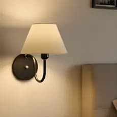 Kit 2 Arandela Abajur de Quarto Interna Bivolt 110/220 Alumínio Americana Colonial - ABF Luminárias