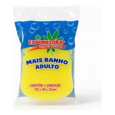 Kit 12 Esponjas Para Banho Adulto Leve Macia E Resistente