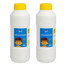 Kit 2 Cola Branca Escolar 500g Ideal Para Slime Artesanato