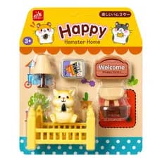 Happy Hamster Home Kit Miniatura Kawaii Crianças