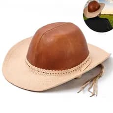 Chapéu Couro Vaqueiro Boiadeiro Nordestino Aba Média Cowboy