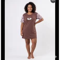 camisola Vestido fresquinho Suede super plus size 50 ao 58