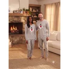 Pijama Malha manga longa P ao xgg FEMININO MANGA LONGA INVERNO ADULTO