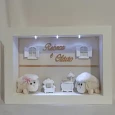 Porta maternidade gêmeos ovelha/porta maternidade unisex
