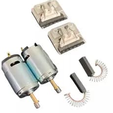 Kit 2 Motores 2 Lâminas E 2 Carvão P/ Máquina De Arrematar