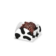 Forminha Vaquinha Festa Fazendinha Porta Forma Quatro Pétalas Decoração Fazendinha Manchas Vaquinha