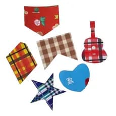 Remendo para Roupas Festa Junina 10cm Retalho Tecido Adesivo São João Fantasia Festas Junina Quadrilha Remendos Adesivo