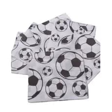 100 Guardanapo Festa Futebol 20x21cm Guardanapos de Papel Aniversário Futebol Decoração Festa Menino Bola Gol Futebol