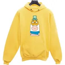 Moletom Canguru Unissex Personagens Hora De Aventura Premium