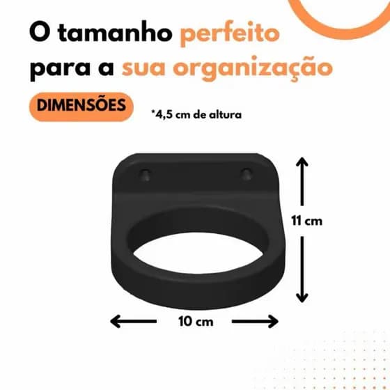 ￼Suporte de Parede Secador de Cabelo Resistente Banheiro Organizado Salão de Beleza