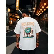 Camisa Camiseta Oversized Larga Bulking Treino Pesado Streetwear Academia Id082