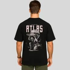 Camisa Camiseta Oversized Streetwear Treino Pesado Atlas Academia 100% Algodão Id149