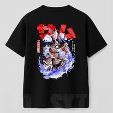 Camiseta streetwear Oversized Academia Samurai Cutting T-shirt Camisa 100% Algodão premium Masculina e Feminina unisexx