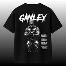 Camiseta Oversized Ganley Freaky Treino Pesado Academia Streetwear Masculino e feminina Camisa 100% Algodão Estampada
