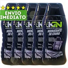 Hidratante Revitalizador de Couro 5x para Bancos KN 200g em Gel Limpeza Automotiva