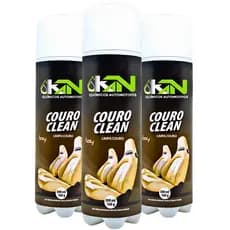 Couro Clean KN 300ml Spray Limpa Couro Bancos Bolsas Jaquetas Sofás Cadeiras Gamer