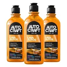 Lava Auto Autocraft 500ml – Brilho Instantâneo, Limpeza Profunda e Proteção da Pintura