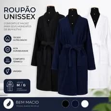 Roupão Unissex - Conforto e Maciez Para Seus Momentos de Bem - Estar