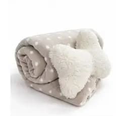manta cobertor soft de pet com almofada de ossinho