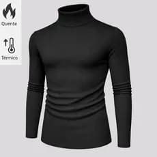 Camisa Masculina Manga Longa de Frio Inverno Blusa Térmica Confortável Casual