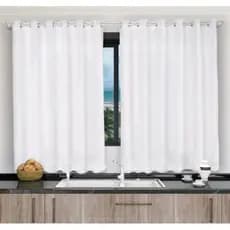 Cortina lisa Para Quarto Sala e Cozinha Tecido Oxford Janela 2  m  X  1,40  metros