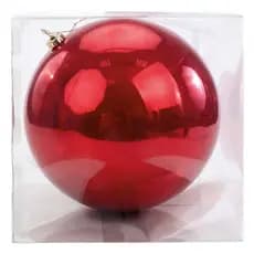 Bola De Natal Vermelho 20cm Grandona Decoração Árvore