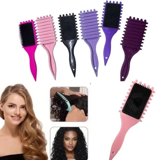 Escova de Cabelo com Cerdas de Javali Com Dentes para Reduzir a Pressão e Separação Garantindo Cachos PerfeitosS