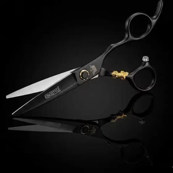 Tesoura Profissional Para Cabelo Barbeiro Salão Beleza Fio Laser Aço Inox Premium