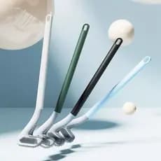 Escova Golfe Sanitária Silicone Limpar Vaso Privada Banheiro Pisos Toalete Com Adesivo Para Parede