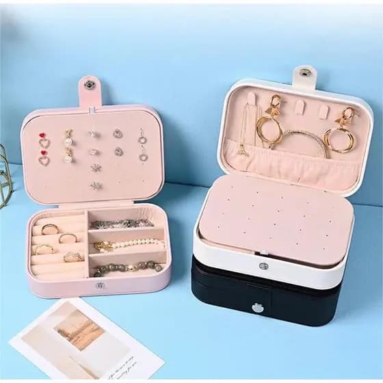 Porta Organizador De Joias Anel Brinco Colar Viagem Portátil Bolsa