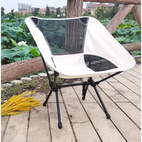 Cadeira Dobrável Lua De Acampamento Pesca Praia Portátil Retrátil