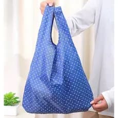 Bolsa de Compras Dobrável Portátil BAGCU – Sacola Reutilizável em Oxford Estampada para Supermercado